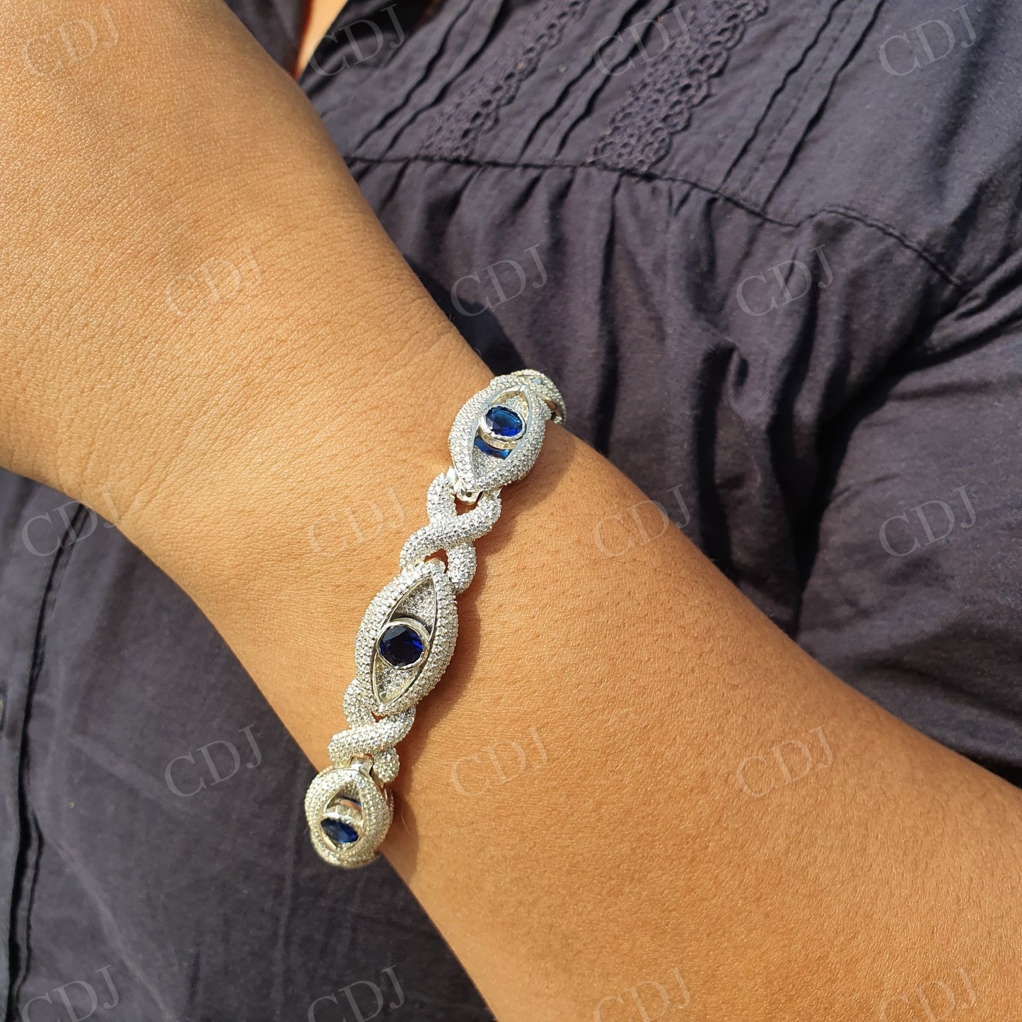 Evil Eye Iced Out Hiphop Bracelet