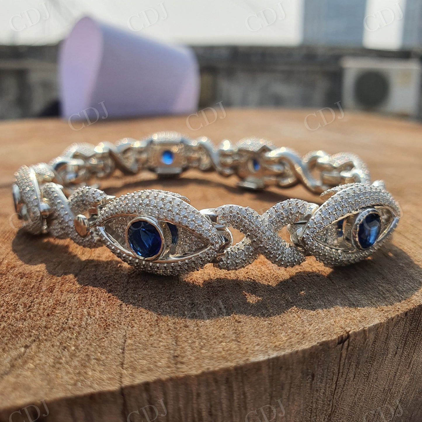 Evil Eye Iced Out Hiphop Bracelet