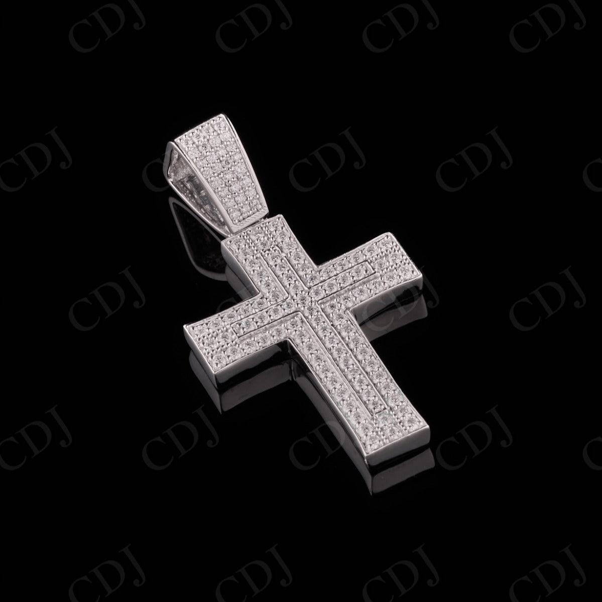 1 " Inch Criss Cross Tiny Pendant