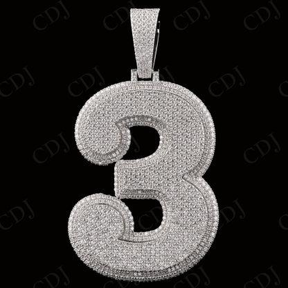 2.5" Inch 3 letter Iced Out Pendant