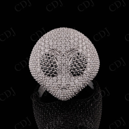 Alien Head Shape Moissanite Hip Hop Ring