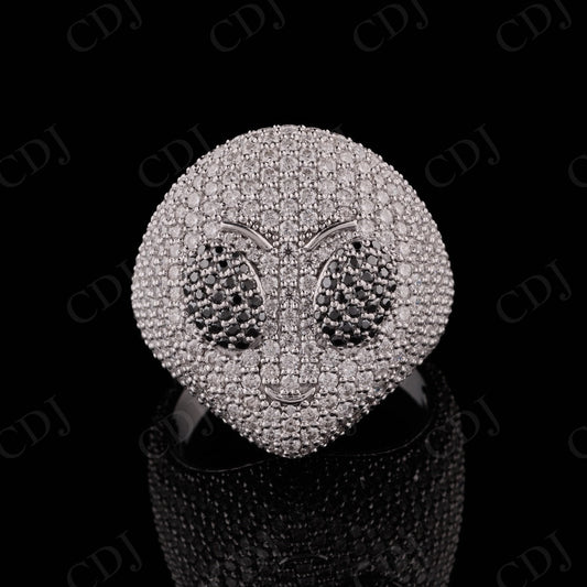 Alien Head Shape Moissanite Hip Hop Ring