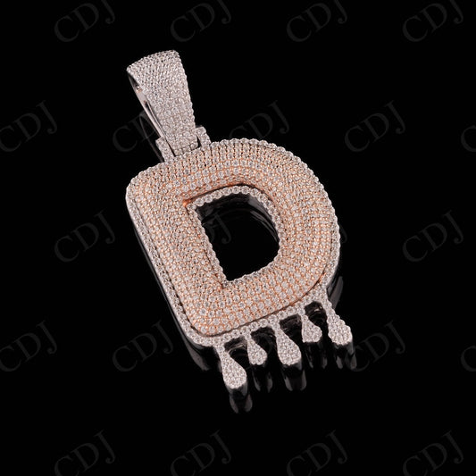 1.25" Inch D Alphabet Moissanite Pendant