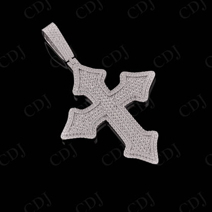 3" Inch Cross with All Round Moissanite
