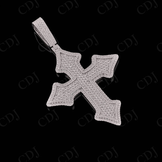 3" Inch Cross with All Round Moissanite