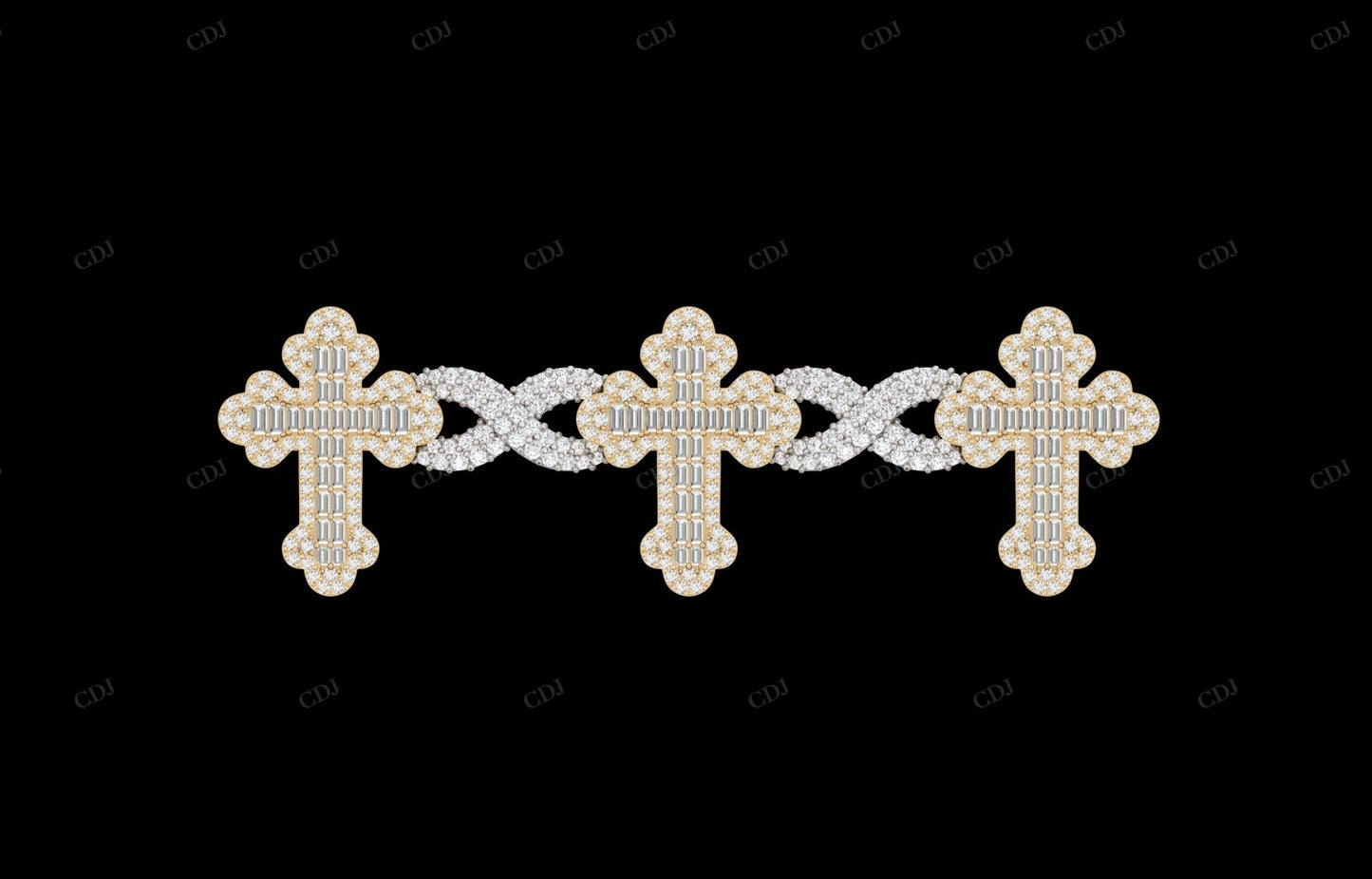 Criss Cross Infinity VVS Moissanite Bracelet