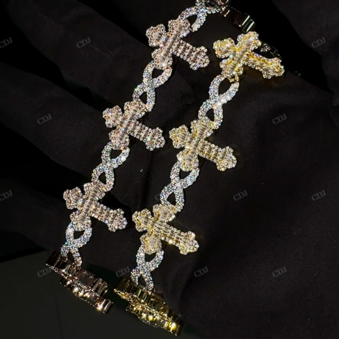 Criss Cross Infinity VVS Moissanite Bracelet