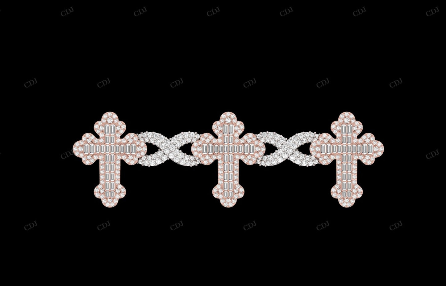 Criss Cross Infinity VVS Moissanite Bracelet