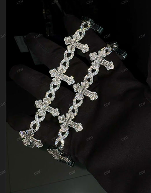 Criss Cross Infinity VVS Moissanite Bracelet