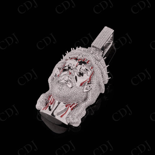 2" Inch Jesus Moissanite S925 Silver Pendant