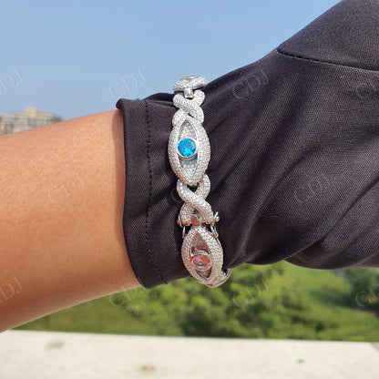 Evil Eye Iced Out Hiphop Bracelet
