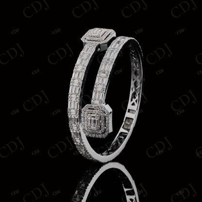 Moissanite Baguette Bangle