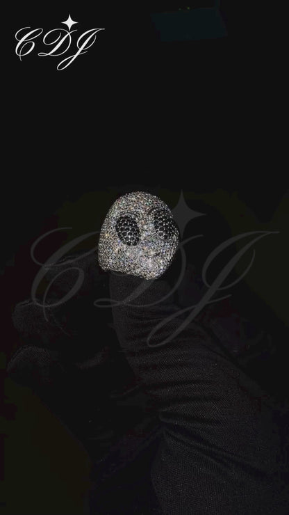 Alien Head Shape Moissanite Hip Hop Ring
